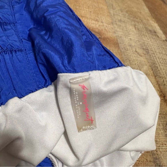 Free People Movement The Way Home Blue Athletic Shorts Built in Panty Women's M - Picture 12 of 14